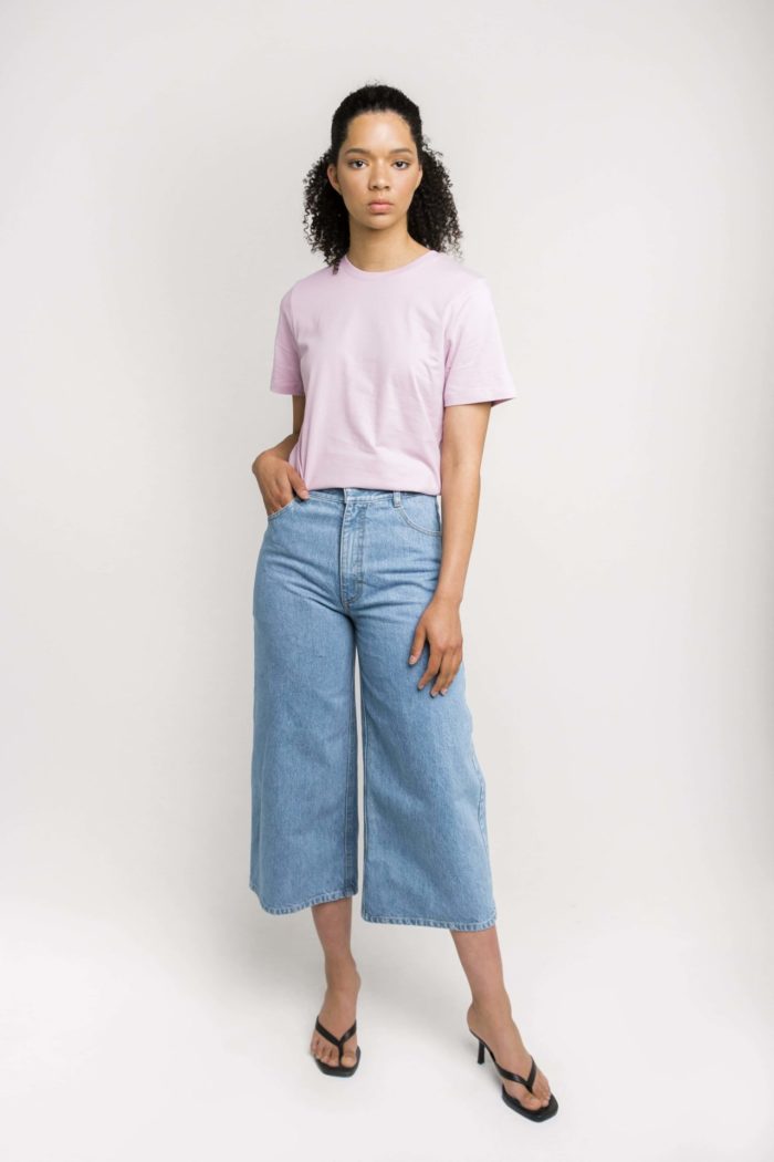 Ethical Label Kowtow's Classic Tee in Lilac